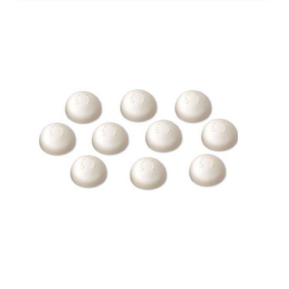 Feeney 7/16 in. Plastic White Dome End Cap for Cable Railing System (10-Pack)