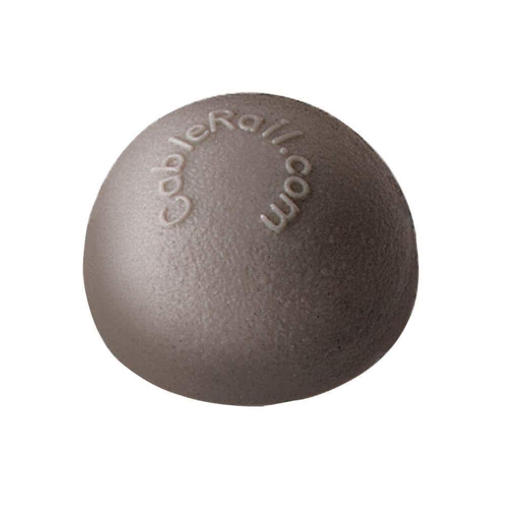 Feeney 7/16 in. Plastic Gray Dome End Cap for Cable Railing System (10-Pack)