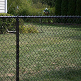 Everbilt 48 in. x 50 ft. 9-Gauge Galvanized Steel Black Chain Link Fence Fabric