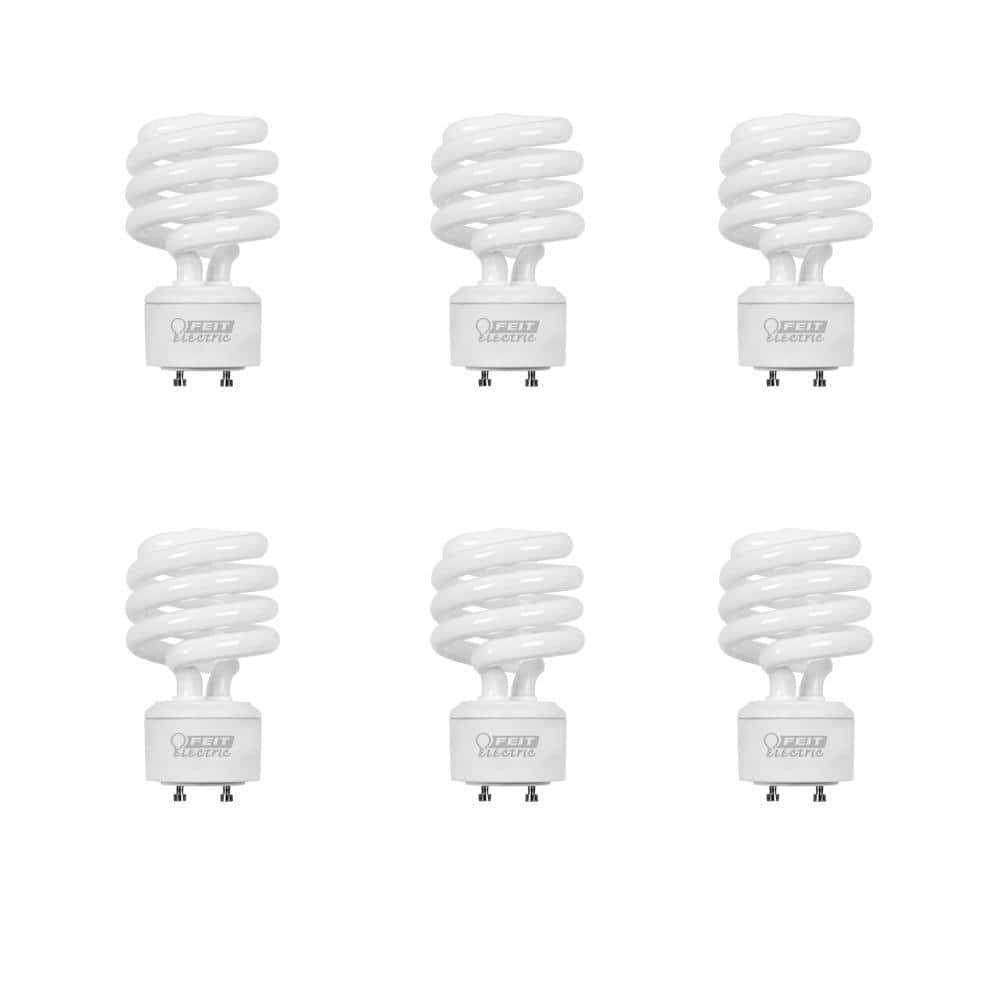Philips 100-Watt Equivalent Spiral CFL Light Bulb, Daylight 5000K, GU24 Base (6-Pack)
