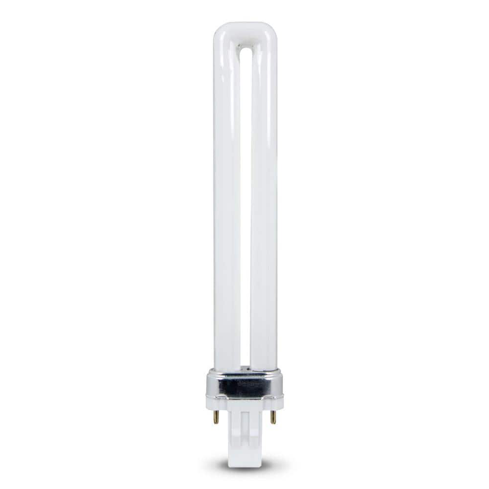 Philips 13-Watt Equivalent PL CFLNI Twin Tube GX23 2-Pin Plug-in Compact Fluorescent Light Bulbs, Bright White 3500K (6-Pack)