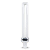Philips 13-Watt Equivalent PL CFLNI Twin Tube GX23 2-Pin Plug-in Compact Fluorescent Light Bulbs, Bright White 3500K (6-Pack)