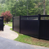 Fence Armor 4 in. L x 1/4 ft. H x 1/2 in. D Black Demi Fence Post Guard for Wood or Vinyl