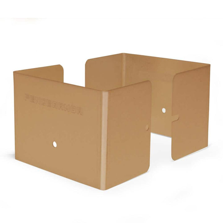 Fence Armor 4 in. L x 4 in. W x 1/4 ft. H Clay Fence Post Guard for Wood or Vinyl