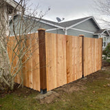 Fence Armor 3.5 in. x 3.5 in. x 1/2 ft. H Powder Coated Black - Galvanized Steel Pro Series Mailbox and Fence Post Guard