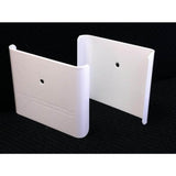 Fence Armor White Demi Fence Post Guard 3.5 in. L x 3 in. H x .5 in. D for Wood