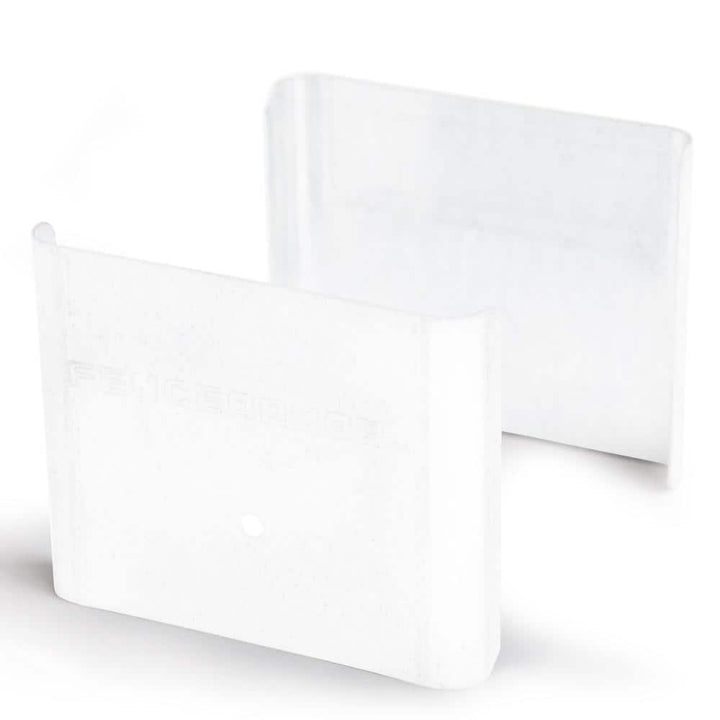 Fence Armor White Demi Fence Post Guard 3.5 in. L x 3 in. H x .5 in. D for Wood