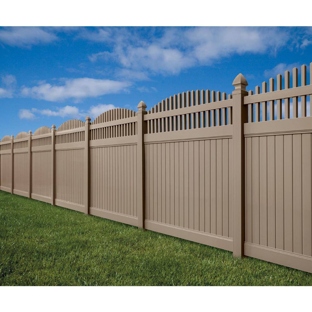 Fence Armor 6 in. L x 1/4 ft. H x 1/2 in. D Clay Demi Fence Post Guard for Wood or Vinyl
