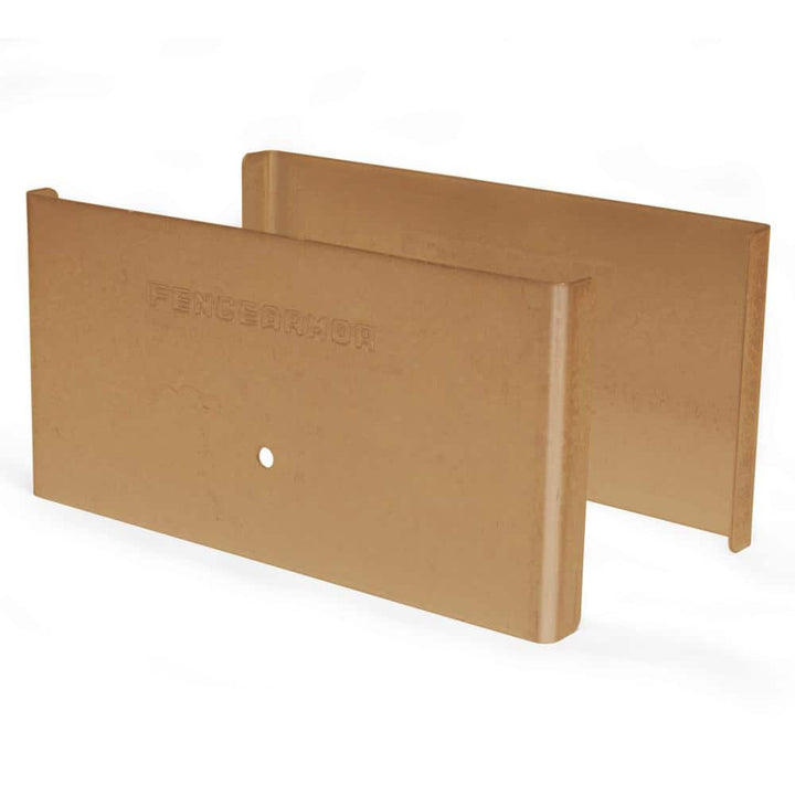 Fence Armor 6 in. L x 1/4 ft. H x 1/2 in. D Clay Demi Fence Post Guard for Wood or Vinyl