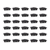 FENCE & DECK RITE Unique design post caps, fits standard 4x 4 posts. Reinforced black polypropylene. 30 pcs