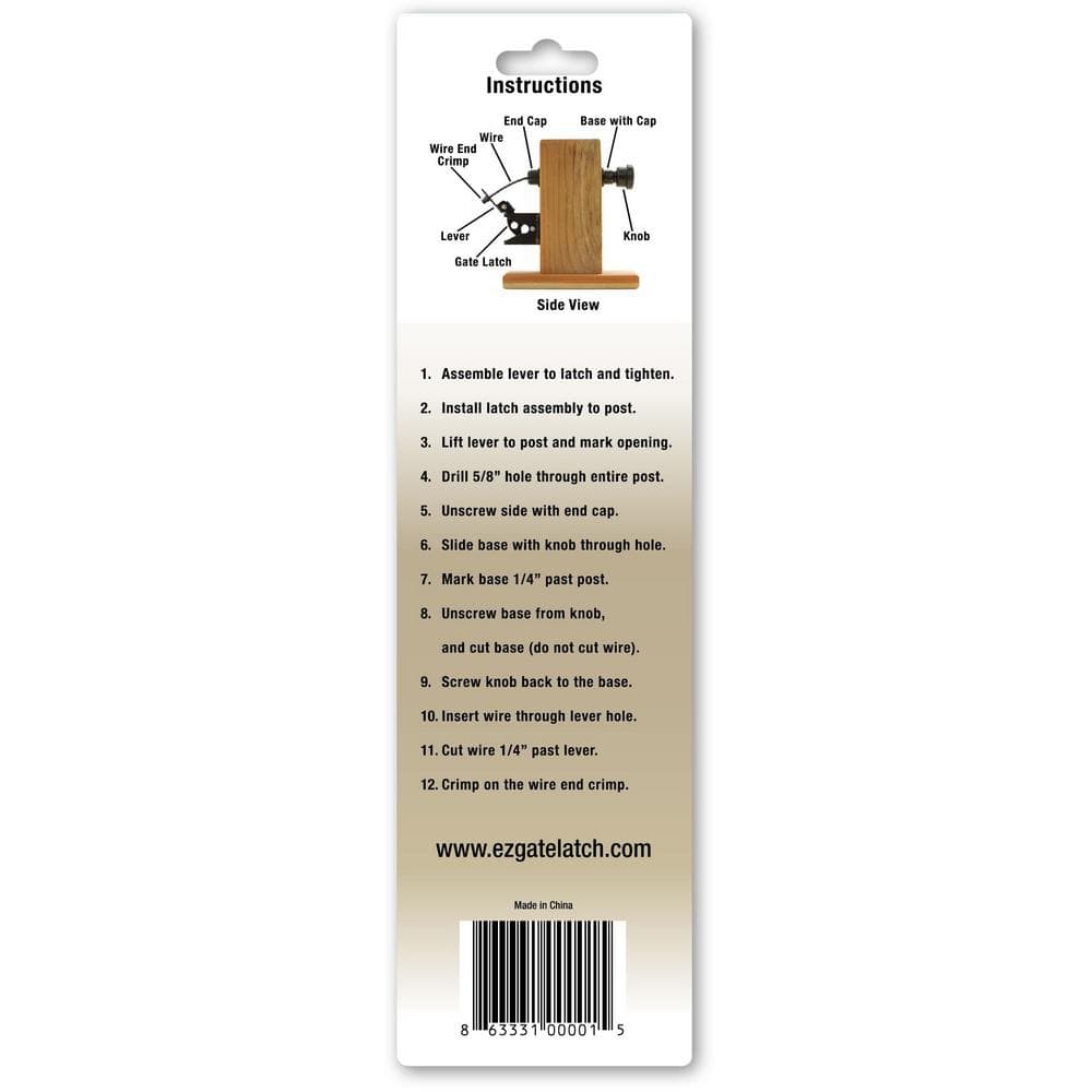 Black Plastic Gate Latch Pull