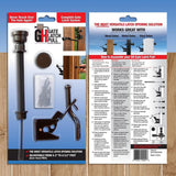 Black All-In-One Two Sided Gate Latch