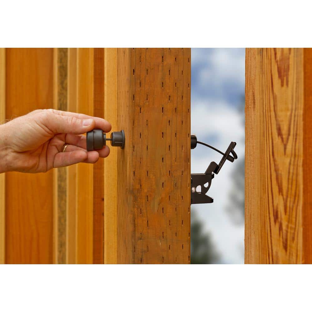Black All-In-One Two Sided Gate Latch