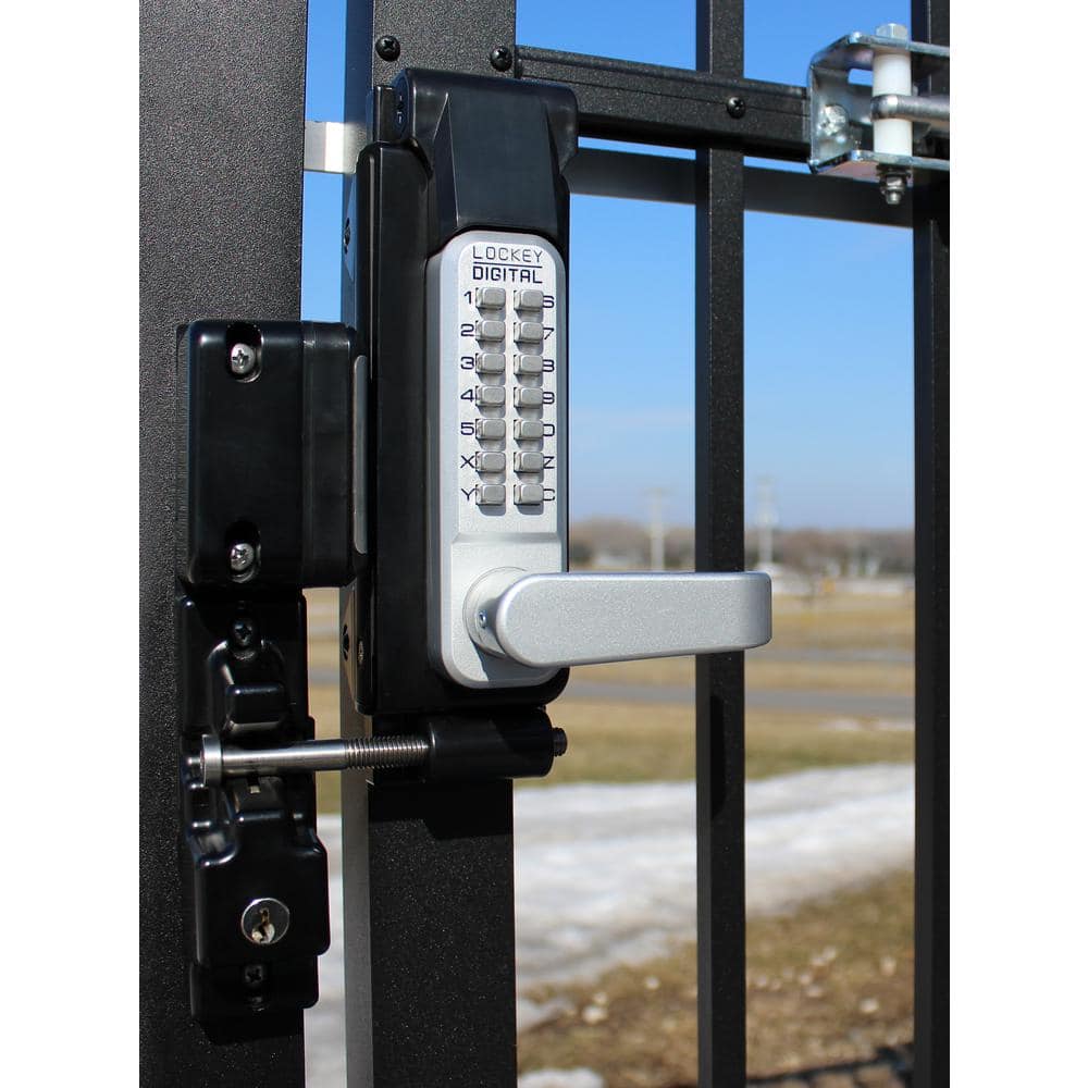 SUMO GL2 Satin Chrome/Marine Grade Double Combination Surface Mount Gate Lock