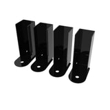 Estate Pro-Series 1.5 in. Gloss Black Steel Bracket