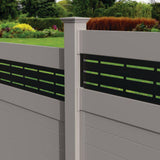 Gray Vinyl Fence Transition Post Bracket