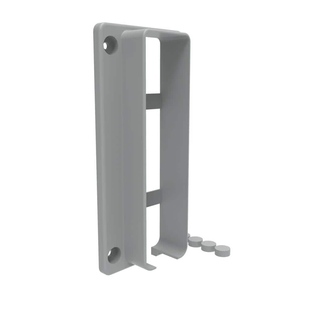 Gray Vinyl Fence Transition Post Bracket