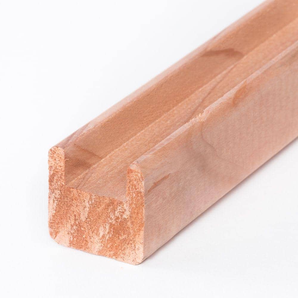 1-1/2 in. x 1-1/2 in. x 8 ft. Redwood Lattice Cap