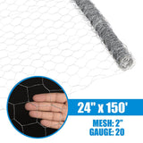 Fencer Wire 2 ft. x 150 ft. 20-Gauge Poultry Netting with 2 in. Mesh