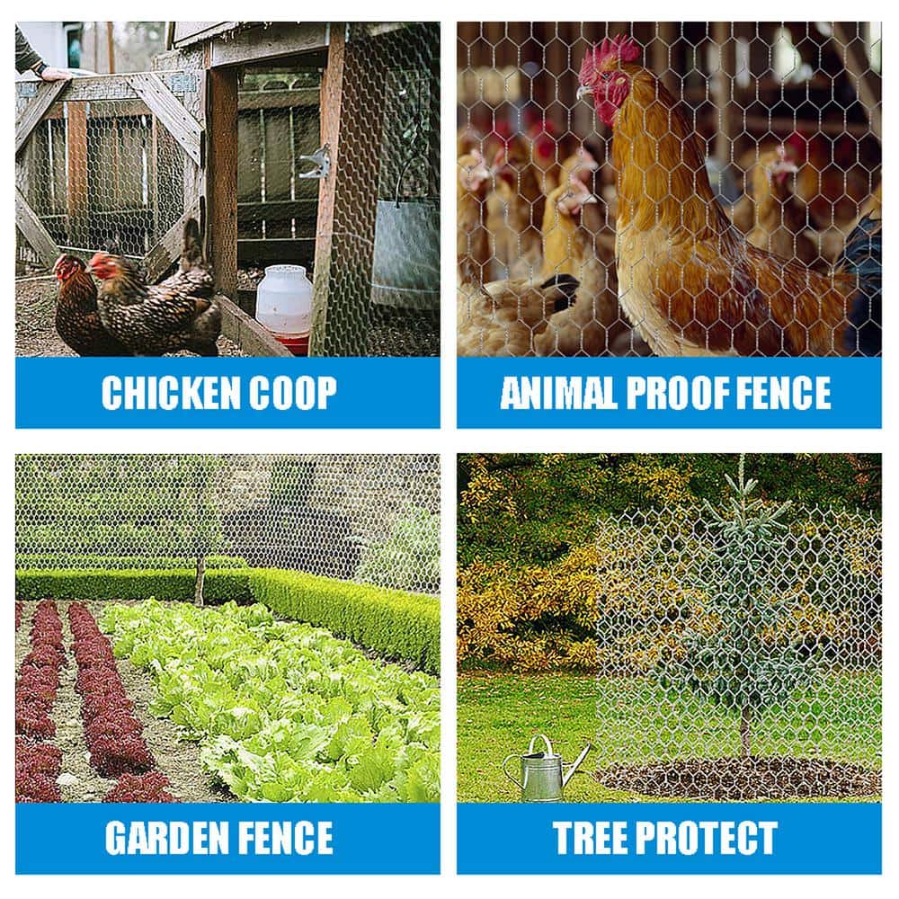 Fencer Wire 2 ft. x 150 ft. 20-Gauge Poultry Netting with 2 in. Mesh