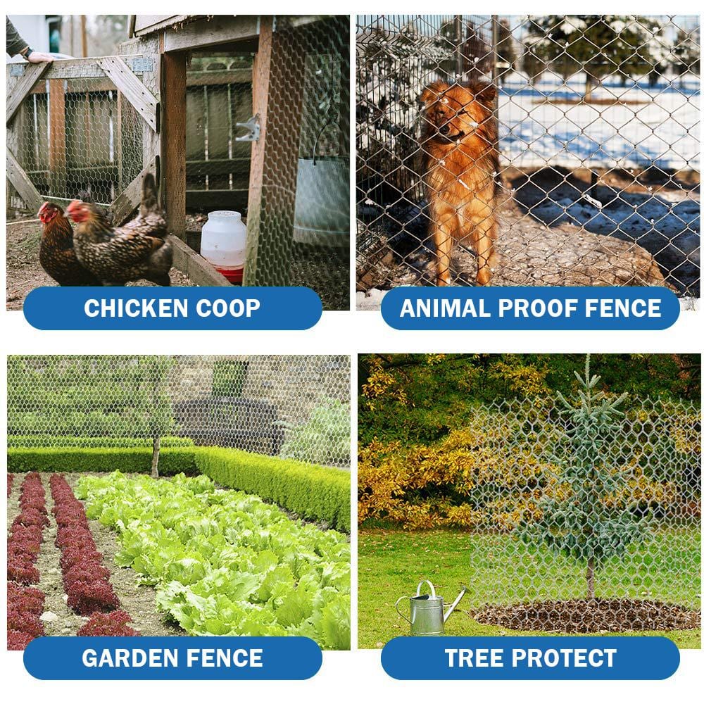 Fencer Wire 3 ft. x 150 ft. 20-Gauge Poultry Netting with 2 in. Mesh