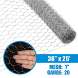 Fencer Wire 3 ft. x 25 ft. 20-Gauge Poultry Netting with 1 in. Mesh