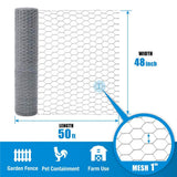 Fencer Wire 4 ft. x 50 ft. 20-Gauge Poultry Netting with 1 in. Mesh