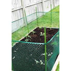 Fencer Wire 2 ft. x 25 ft. and 3/4 in. Dia Mesh Green Diamond Plastic Poultry Netting