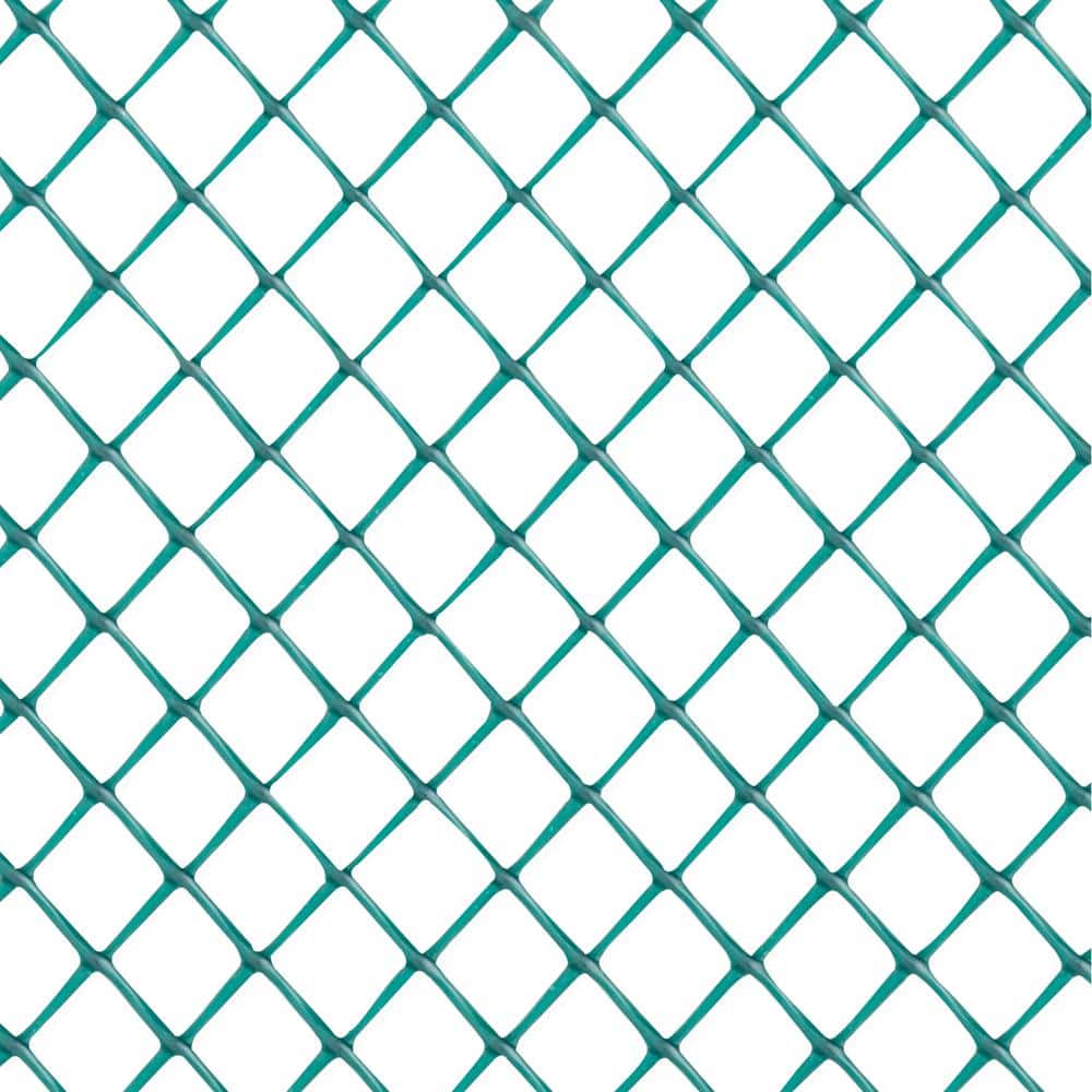 Fencer Wire 2 ft. x 25 ft. and 3/4 in. Dia Mesh Green Diamond Plastic Poultry Netting