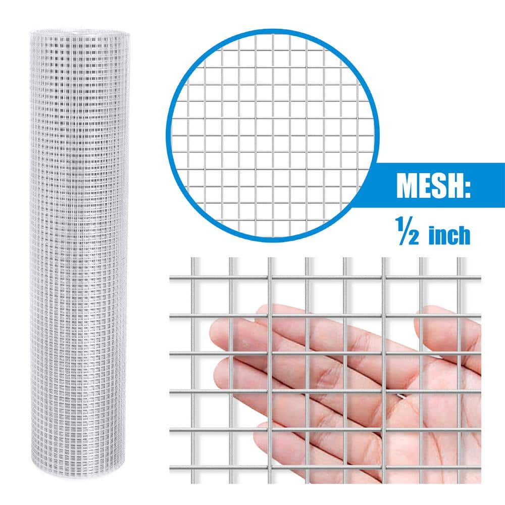 Fencer Wire 1/2 in. x 2 ft. x 10 ft. 19-Gauge Hardware Cloth