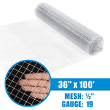 Fencer Wire 1/2 in. x 3 ft. x 100 ft. 19-Gauge Hardware Cloth