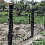Fencer Wire 2 ft. x 50 ft. 12.5-Gauge Welded Wire Fence with 2 in. x 4 in. Mesh, Galvanized Welded Fence Wire Roll