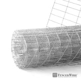 Fencer Wire 2 ft. x 50 ft. 12.5-Gauge Welded Wire Fence with 2 in. x 4 in. Mesh, Galvanized Welded Fence Wire Roll