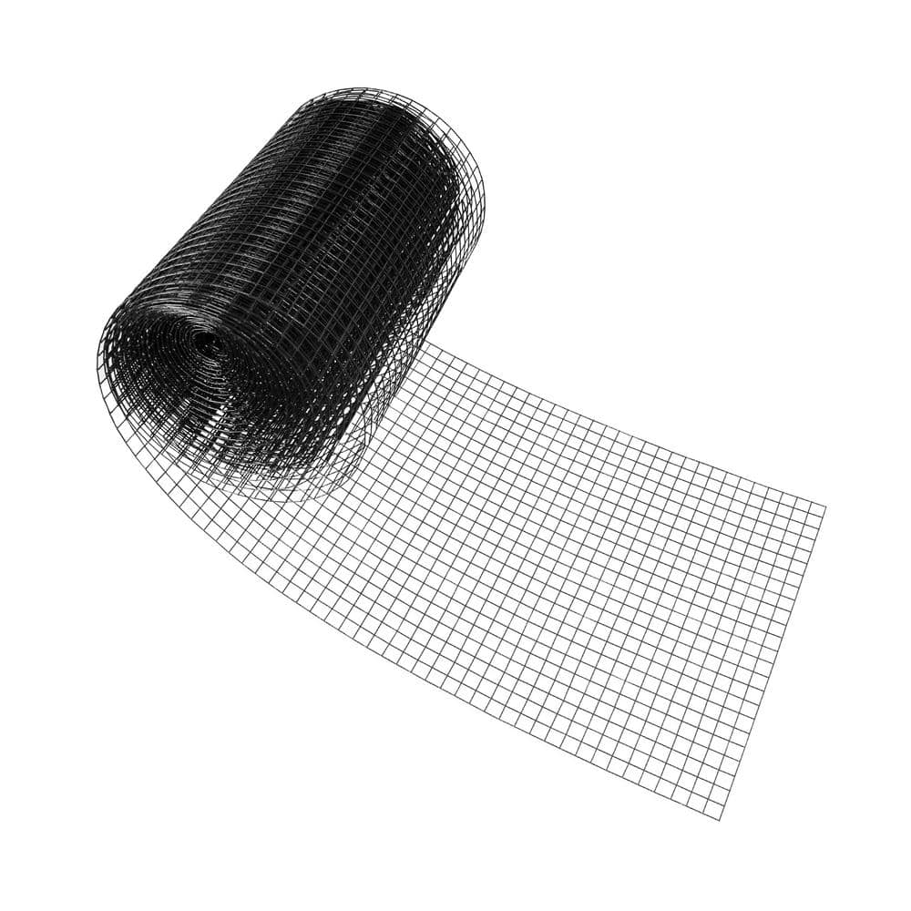 Fencer Wire 2 ft. x 50 ft. 14-Gauge Black PVC Coated Welded Wire