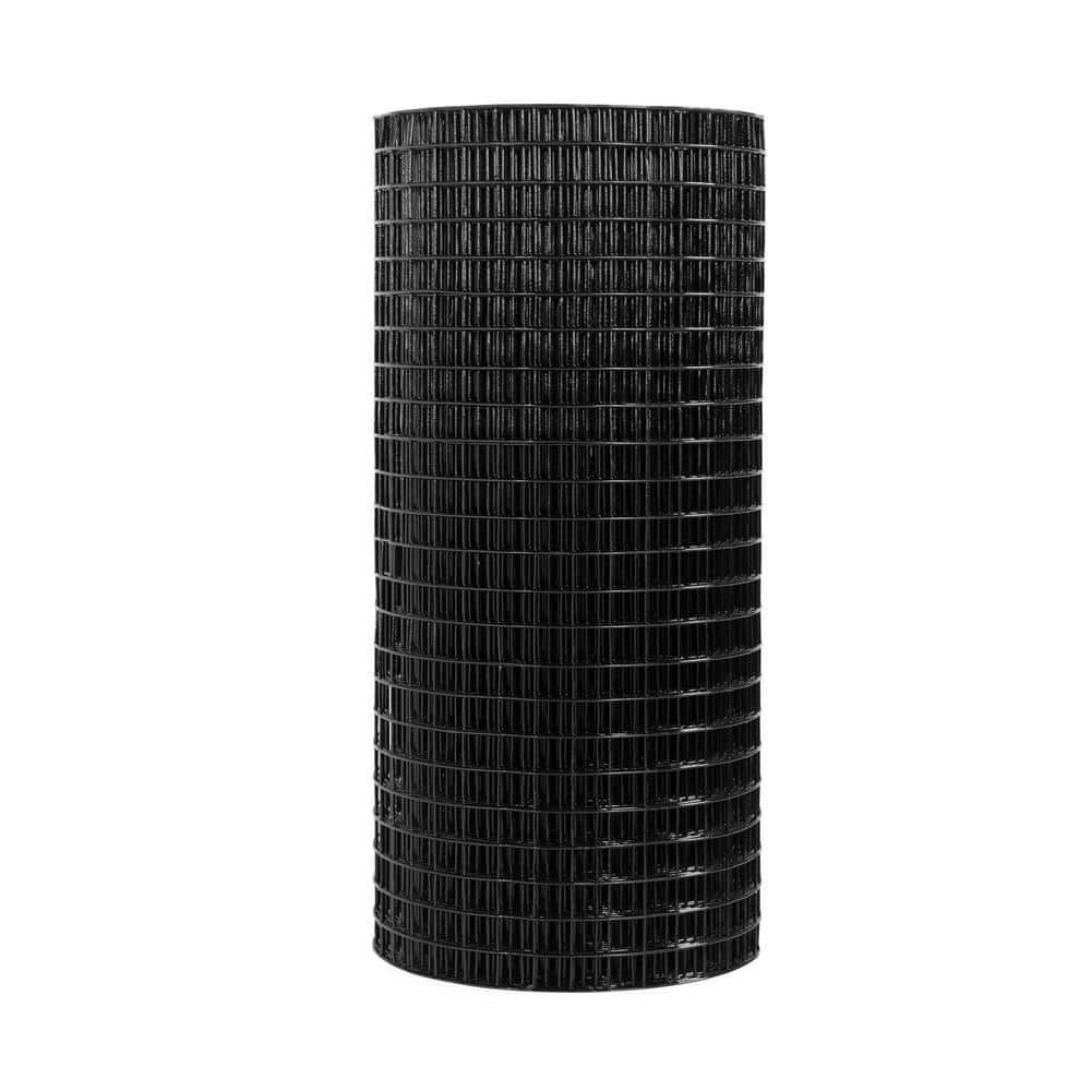 Fencer Wire 2 ft. x 50 ft. 14-Gauge Black PVC Coated Welded Wire
