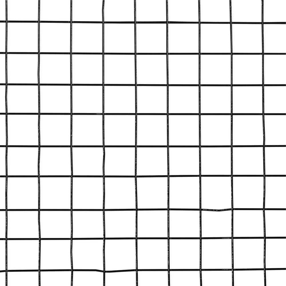 Fencer Wire 2 ft. x 50 ft. 14-Gauge Black PVC Coated Welded Wire