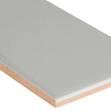 MSI Gray 3 in. x 6 in. Glossy Ceramic Gray Subway Tile (1 sq. ft. / case)