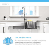 Drop-in Stainless Steel 17 in. 1-Hole Single Bowl Kitchen Sink - Super Arbor