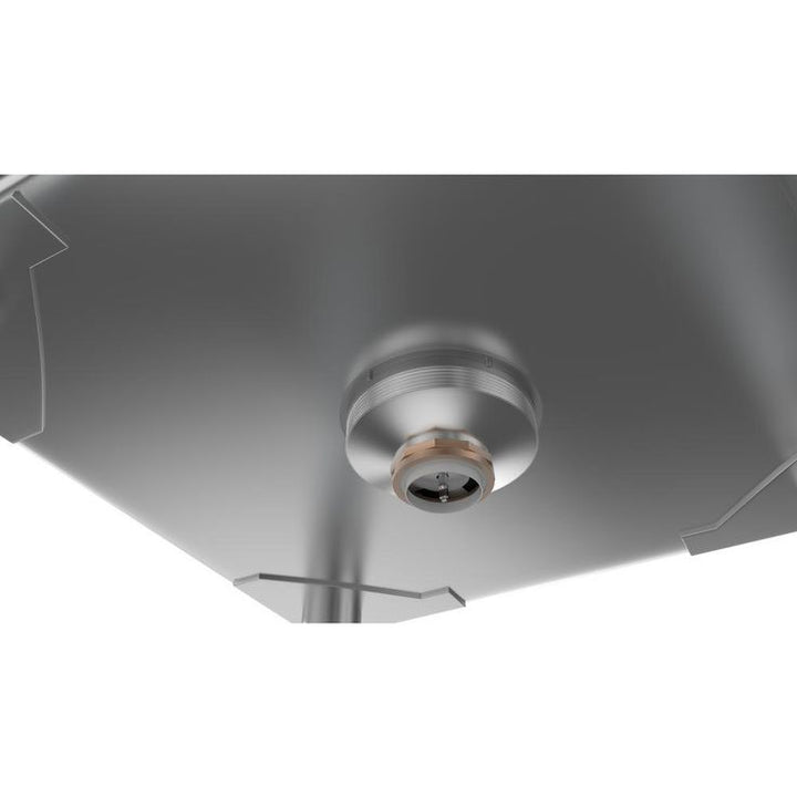 Freestanding Stainless Steel 33 in. 2-Hole Single Bowl Commercial Kitchen Sink