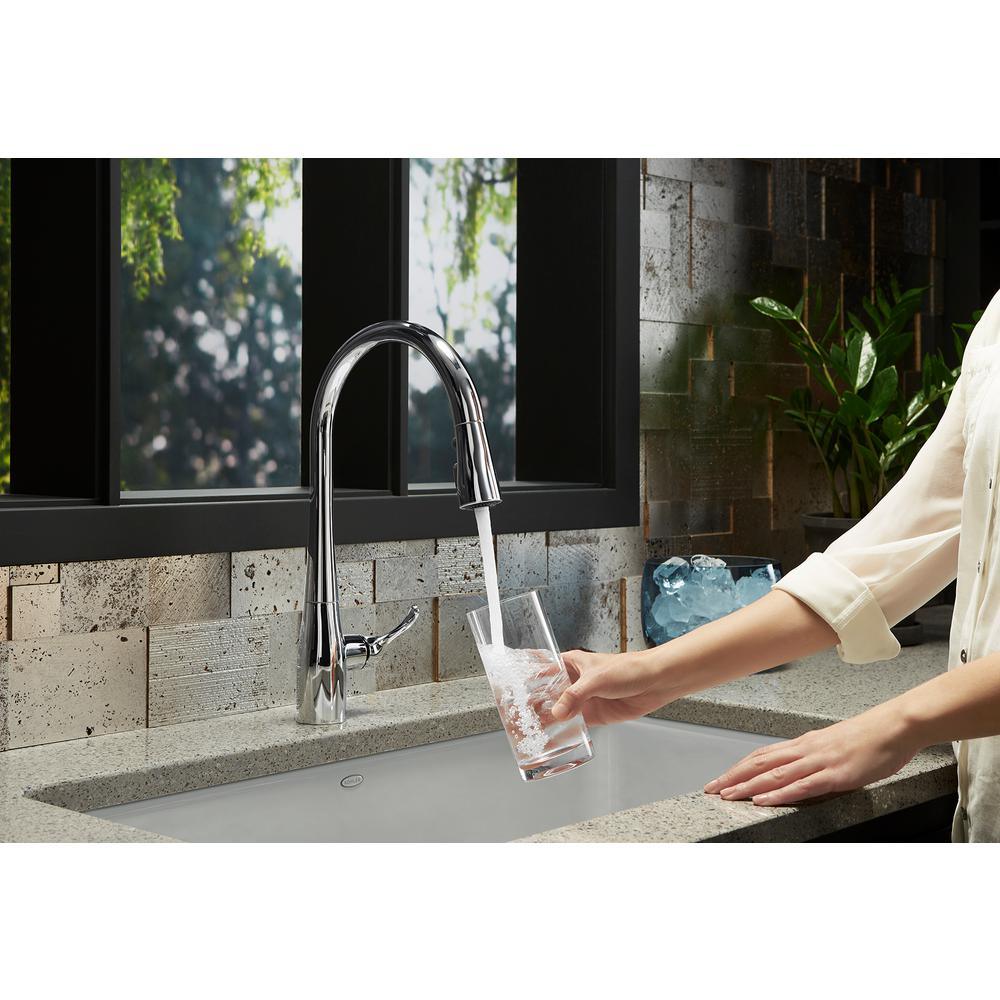 Simplice Touchless Single-Handle Pull-Down Sprayer Kitchen Faucet in Polished Chrome - Super Arbor