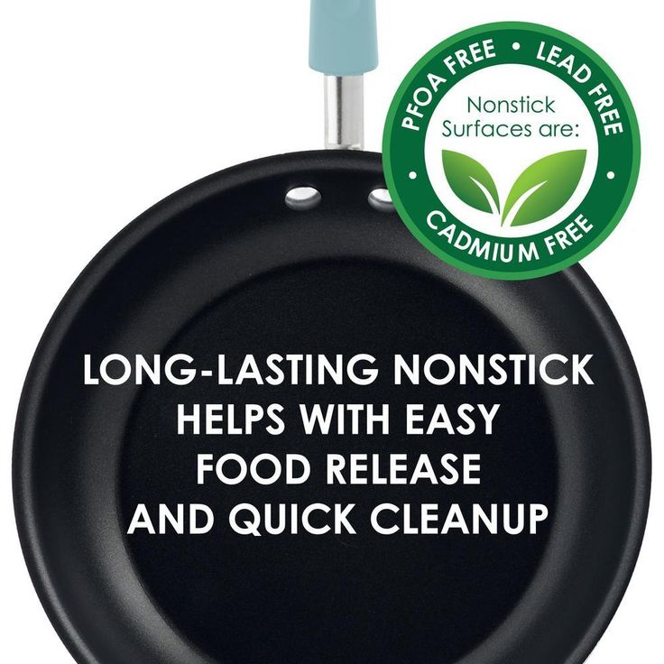 Blue Nonstick Cookware Set with Containers, 19-Piece