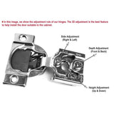 105-Degree 1/2 in. (35 mm) Overlay Soft Close Face Frame Cabinet Hinges with Installation Screws (15-Pairs)