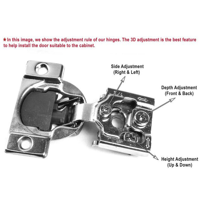 105-Degree 1/2 in. (35 mm) Overlay Soft Close Face Frame Cabinet Hinges with Installation Screws (15-Pairs)