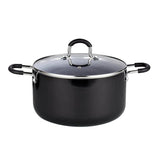 8-Piece Aluminum Nonstick Cookware Set in Black