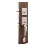 Craftsman Satin Stainless Door Handleset with Craftsman Lever Trim - Super Arbor
