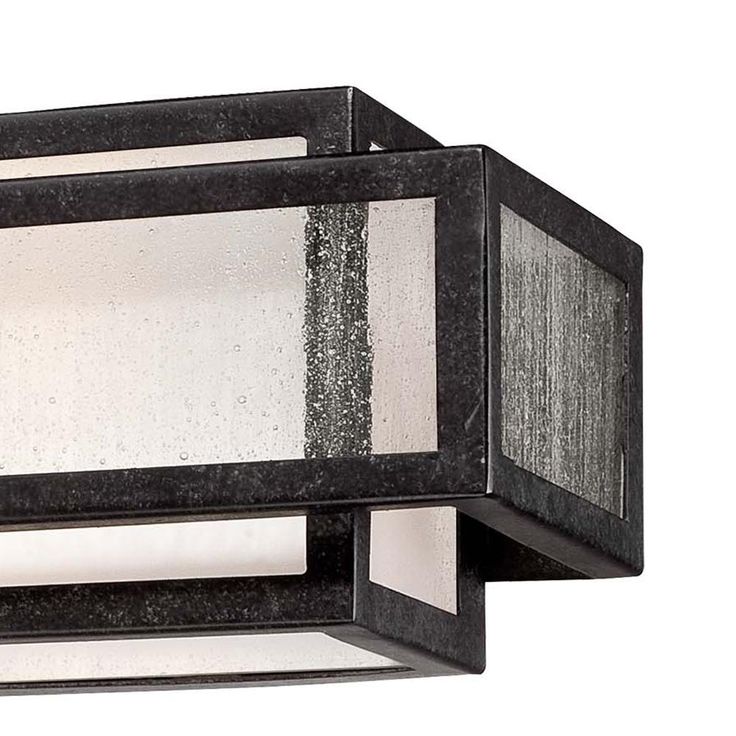 Camden Square 3-Light Aged Charcoal Bath and Vanity Light