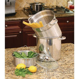 20 Qt. Professional 18/10 Stainless Steel Multi-Cooker with Lid (4-Piece)