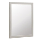 Kinghurst 29 in. W x 35 in. H Single Framed Vanity Mirror in White