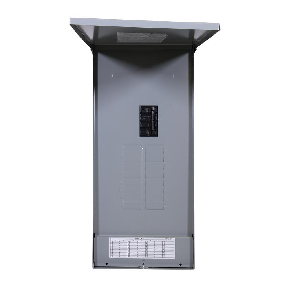 PowerMark Gold 150 Amp 16-Space 32-Circuit Outdoor Main Breaker Circuit Breaker Panel - Super Arbor