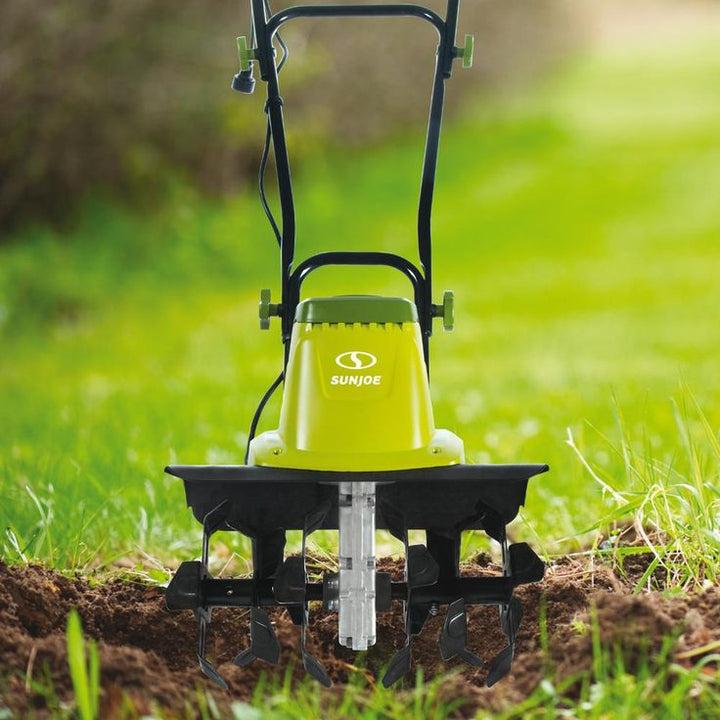 Sun Joe 13.5 Amp 16 in. Electric Tiller/Cultivator with 5.5 in. Wheels